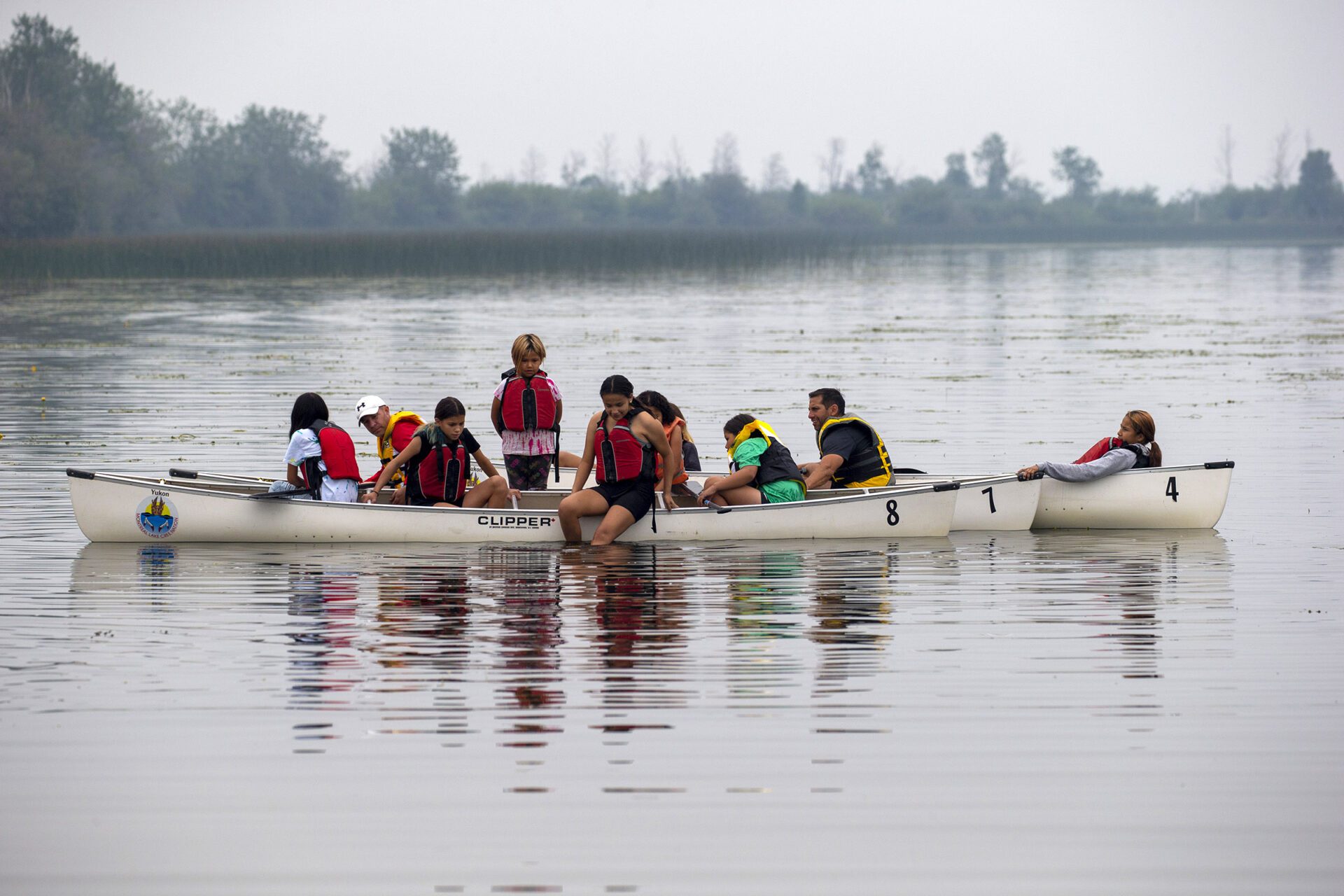 Kids camp in Montreal Lake, Saskatchewan, Alberta, Canada